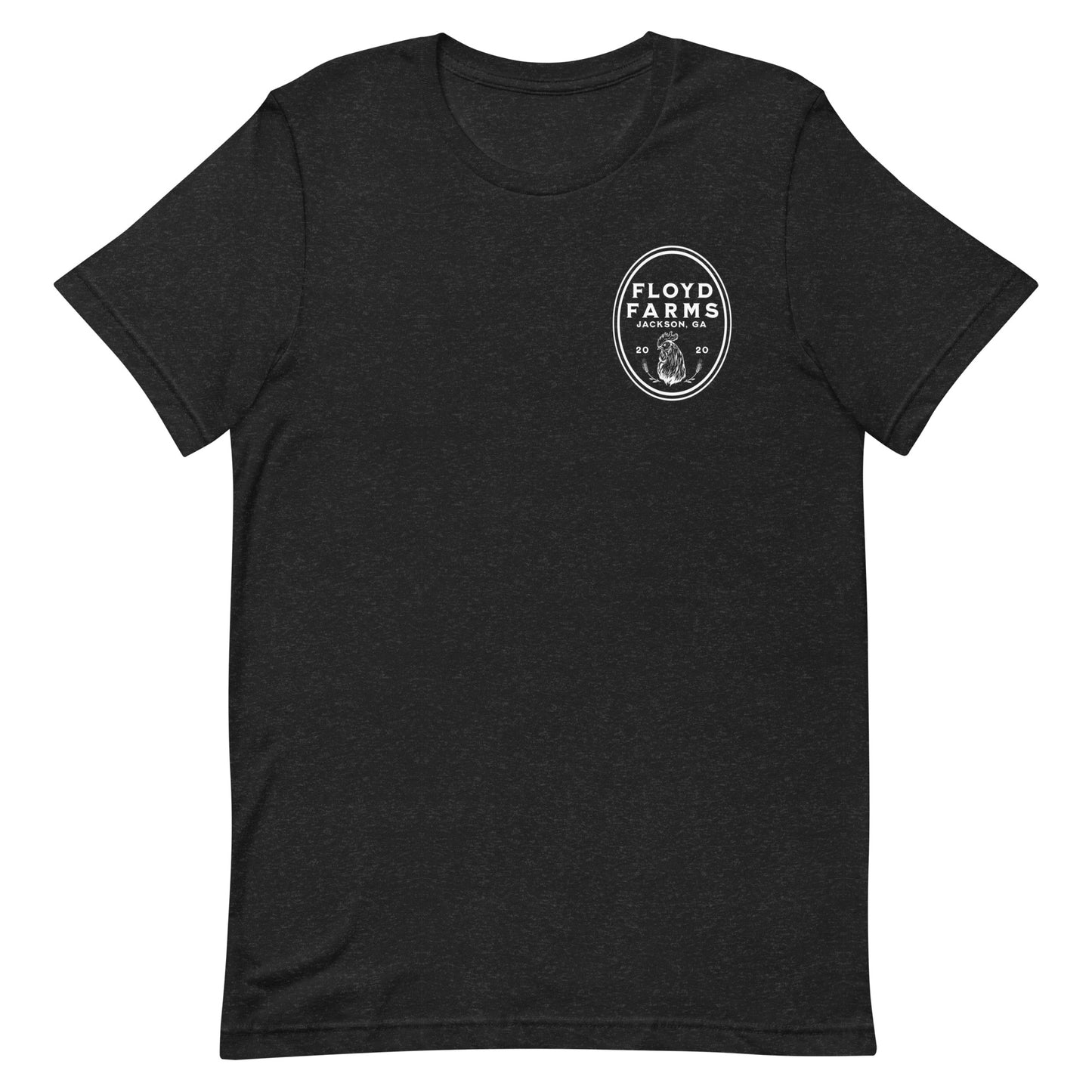 Floyd Farms of GA unisex tee with logo in white