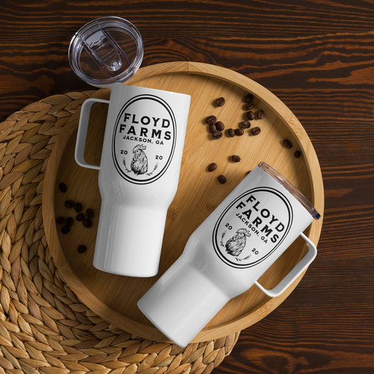 Floyd Farms of GA logo travel mug