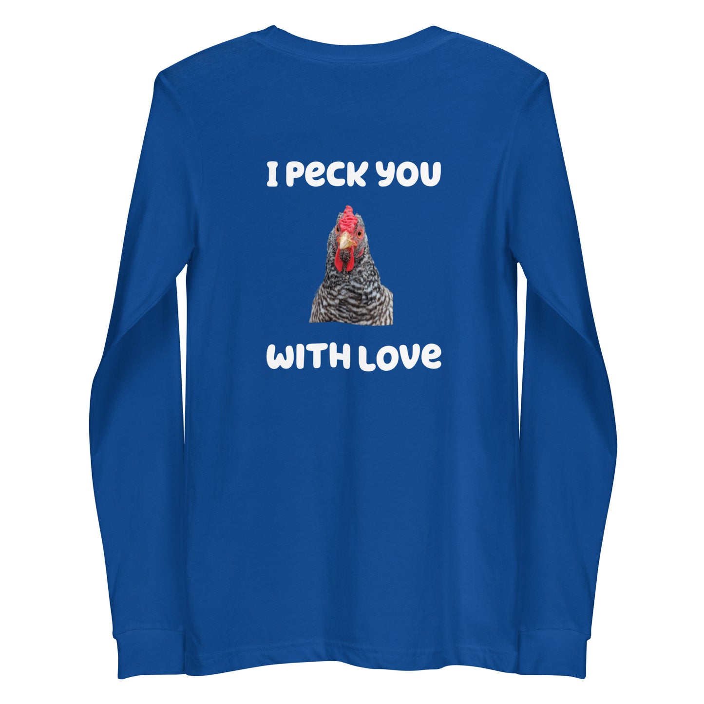 Peck you with love unisex long sleeve tee